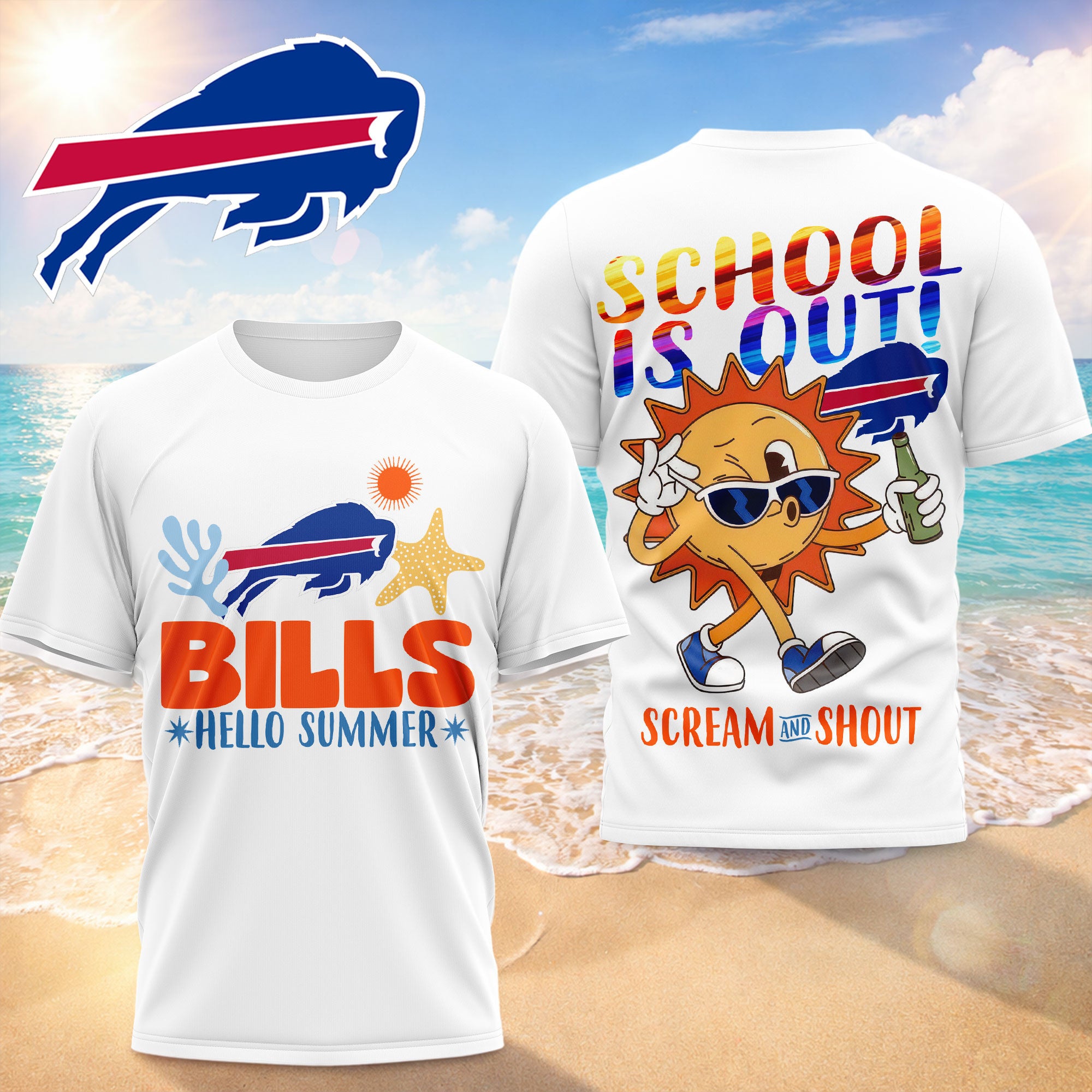 B.bills | Premium  Hello Summer 3d T-shirt Nf1