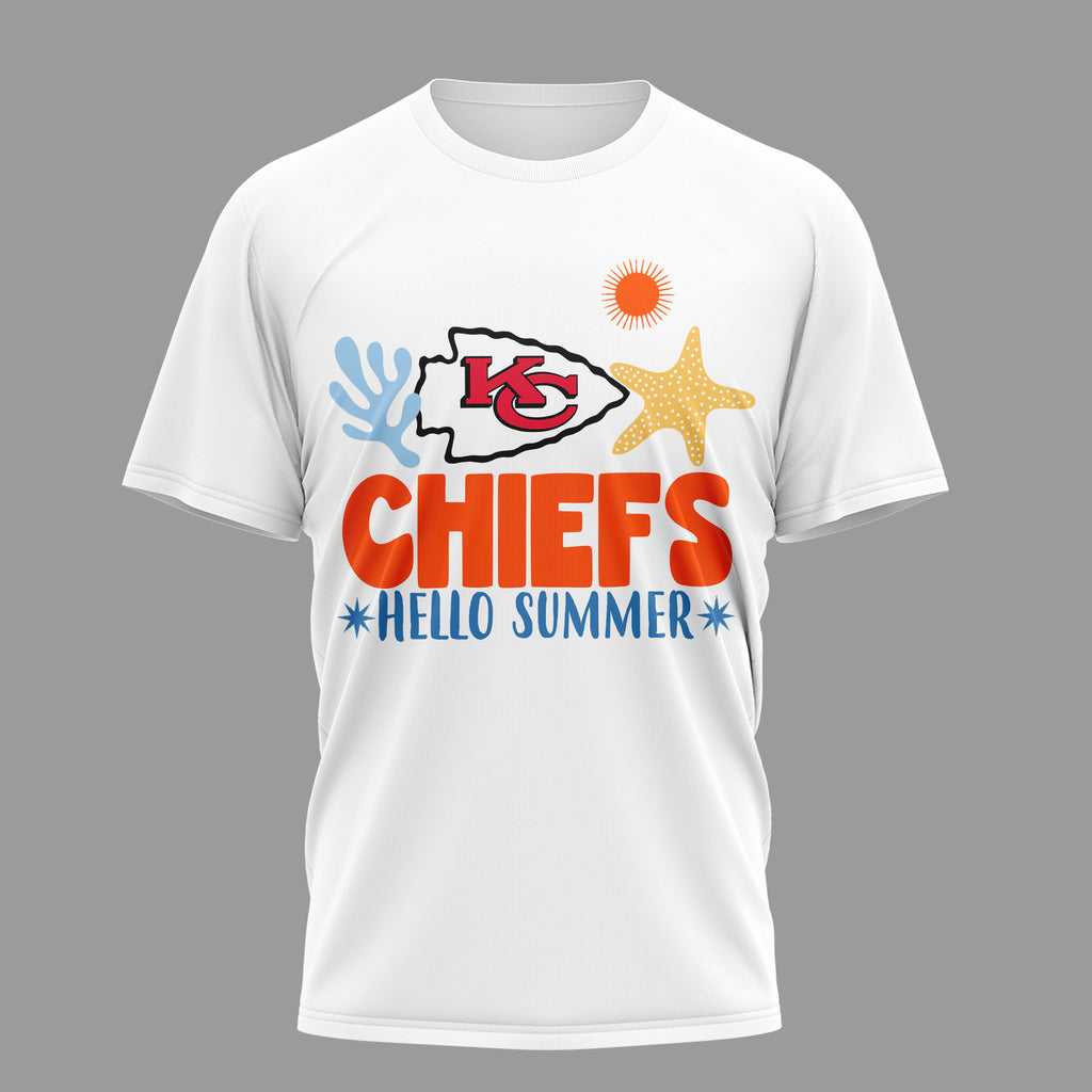 Kc.chiefs | Premium  Hello Summer 3d T-shirt Nf1