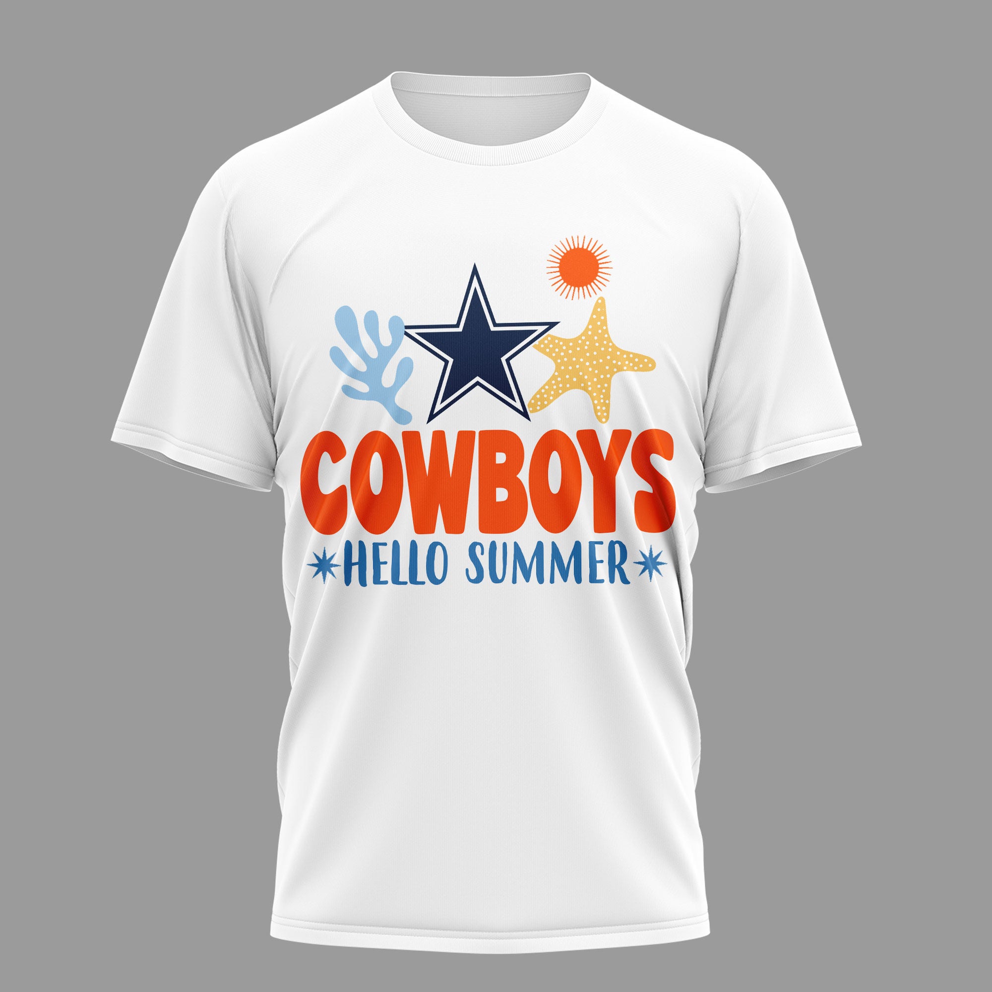 D.cowboys | Premium  Hello Summer 3d T-shirt Nf1