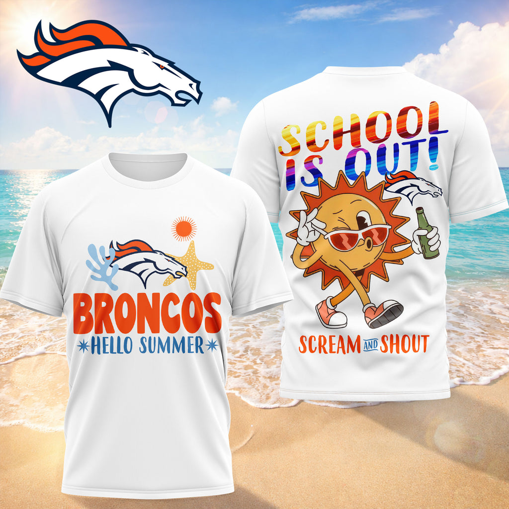 D.broncos | Premium  Hello Summer 3d T-shirt Nf1