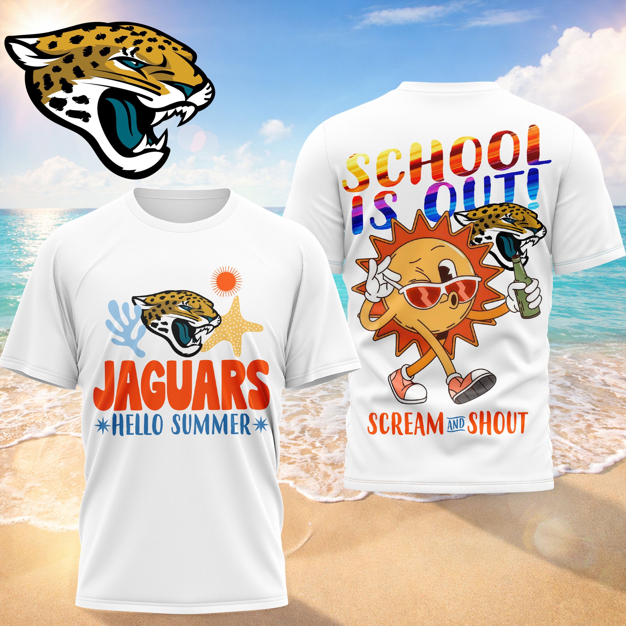 J.jaguars | Premium  Hello Summer 3d T-shirt Nf1