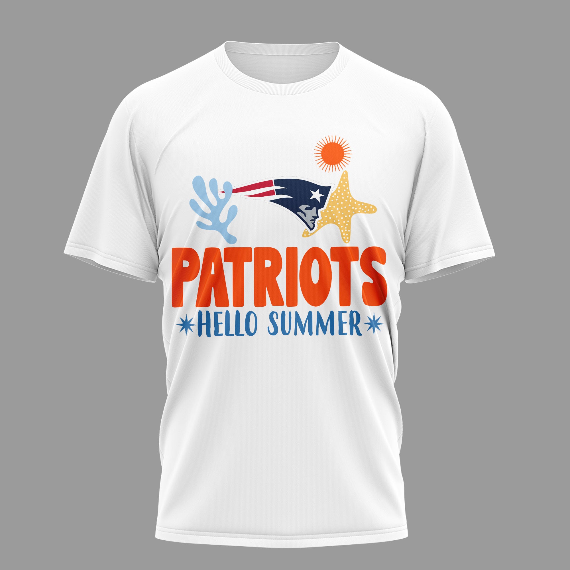 Ne.patriots | Premium  Hello Summer 3d T-shirt Nf1