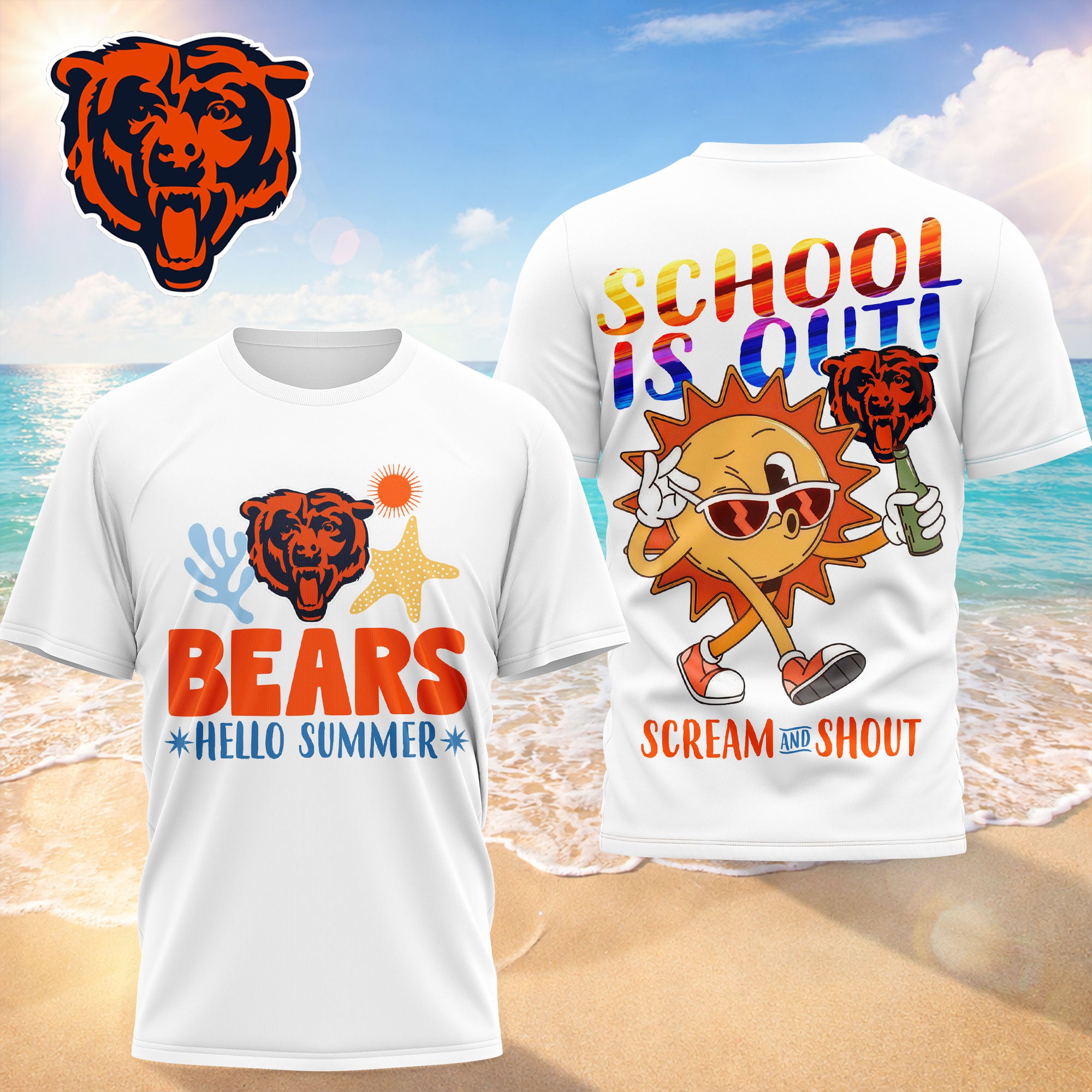 C.bears | Premium  Hello Summer 3d T-shirt Nf1