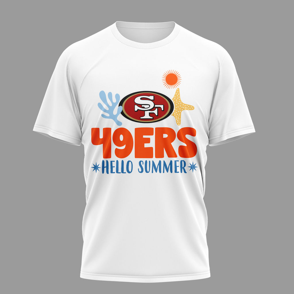 Sf.49ers | Premium  Hello Summer 3d T-shirt Nf1
