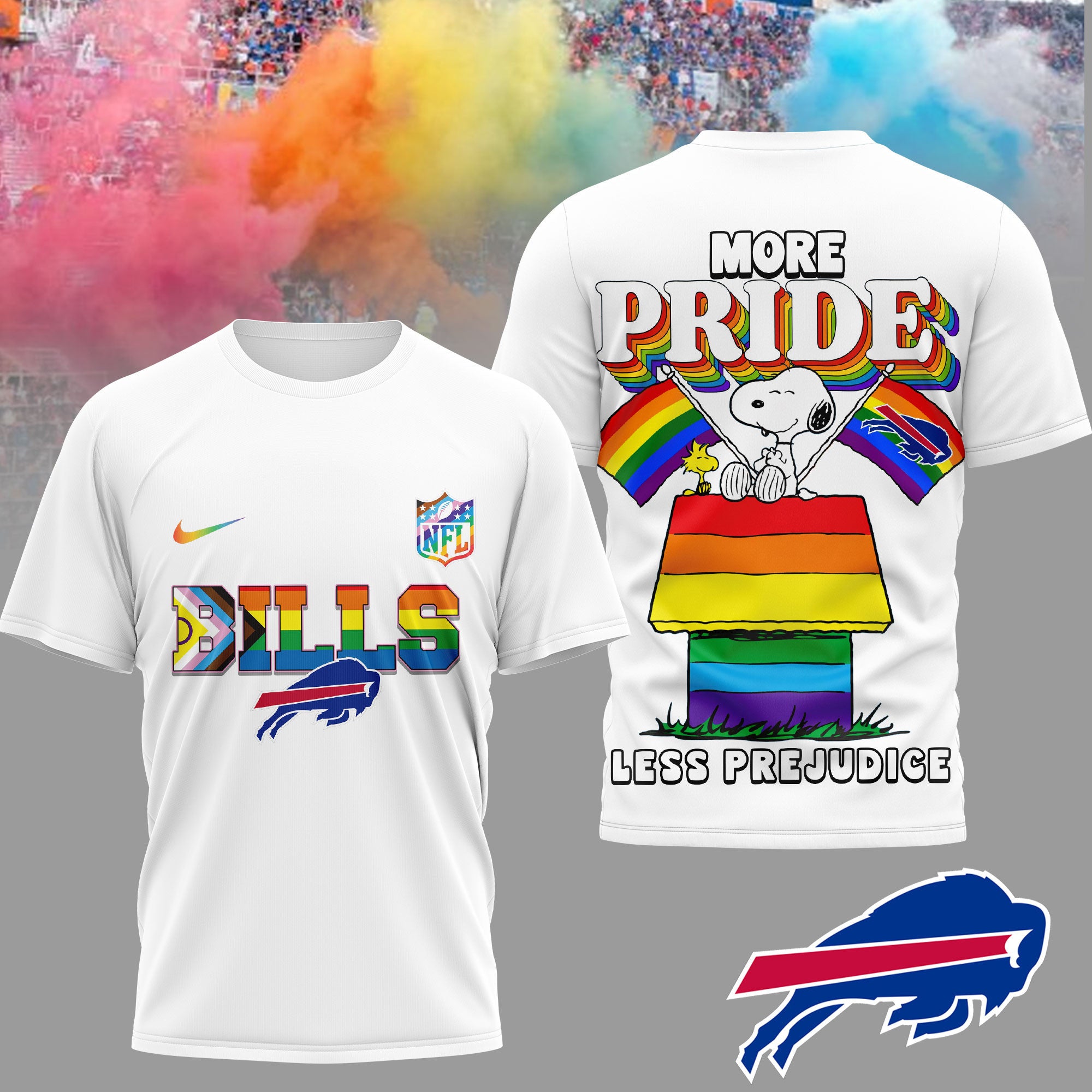 B.bills | Premium  Snoopy Pride Month 3d T-shirt Nf1
