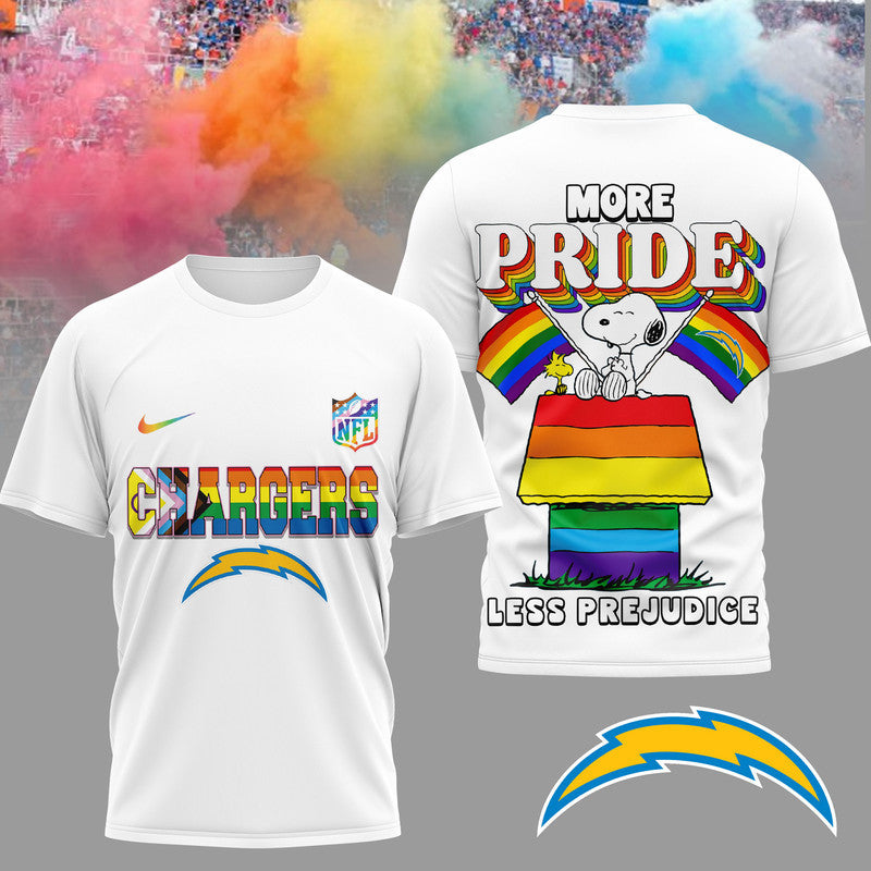La.chargers | Premium  Snoopy Pride Month 3d T-shirt Nf1