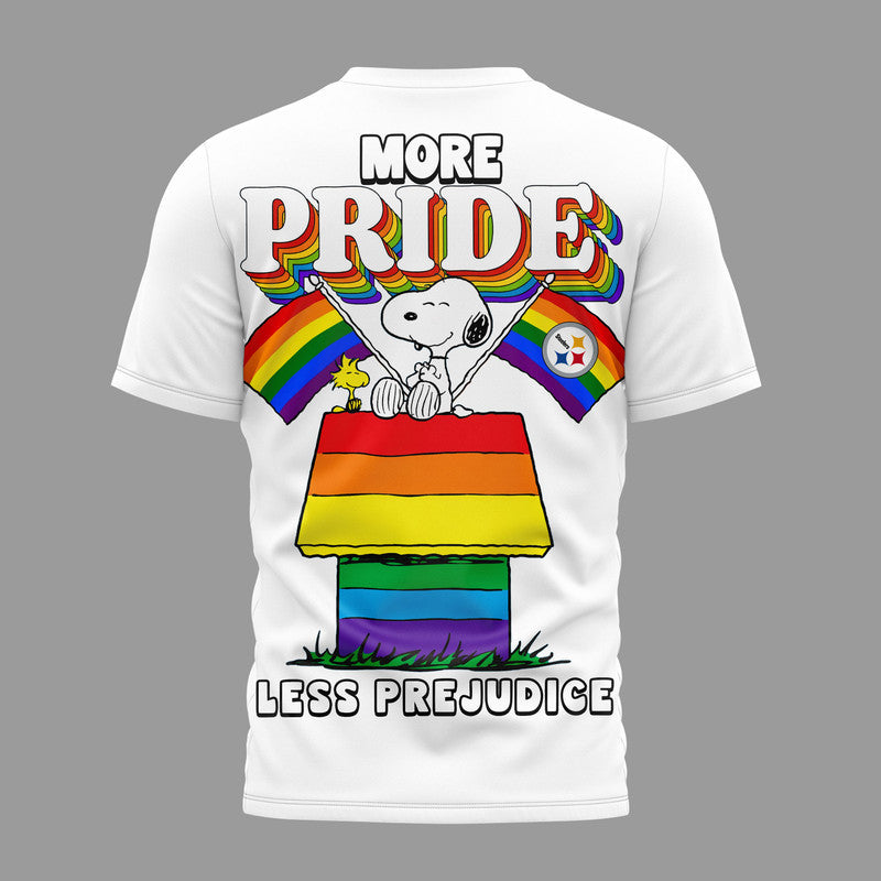P.steelers | Premium  Snoopy Pride Month 3d T-shirt Nf1