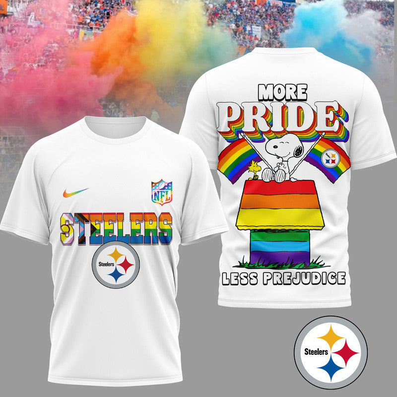 P.steelers | Premium  Snoopy Pride Month 3d T-shirt Nf1