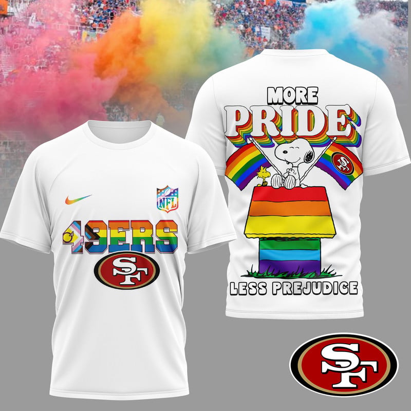 Sf.49ers | Premium  Snoopy Pride Month 3d T-shirt Nf1