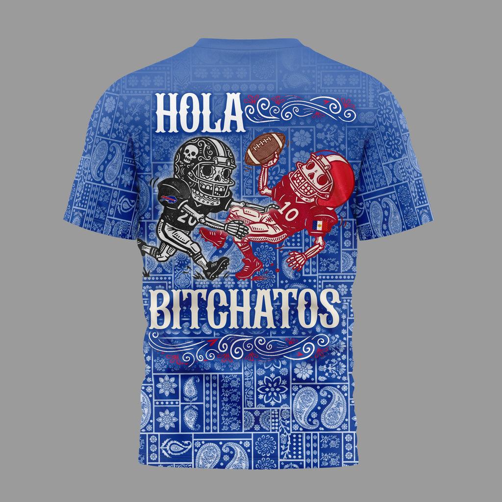 B.bills | Premium  Hola Bitchatos Cinco De Mayo 3d T-shirt Nf1