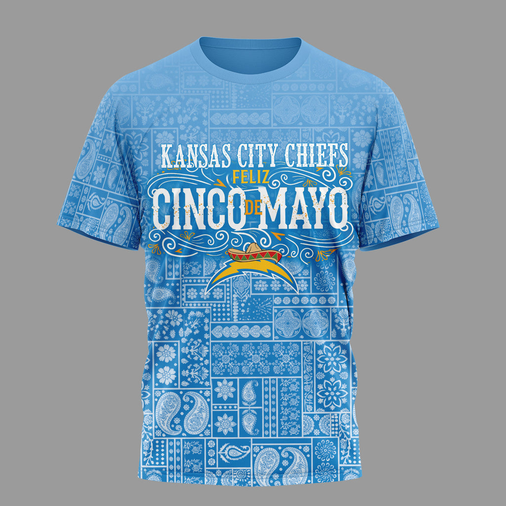 La.chargers | Premium  Hola Bitchatos Cinco De Mayo 3d T-shirt Nf1