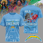 La.chargers | Premium  Hola Bitchatos Cinco De Mayo 3d T-shirt Nf1