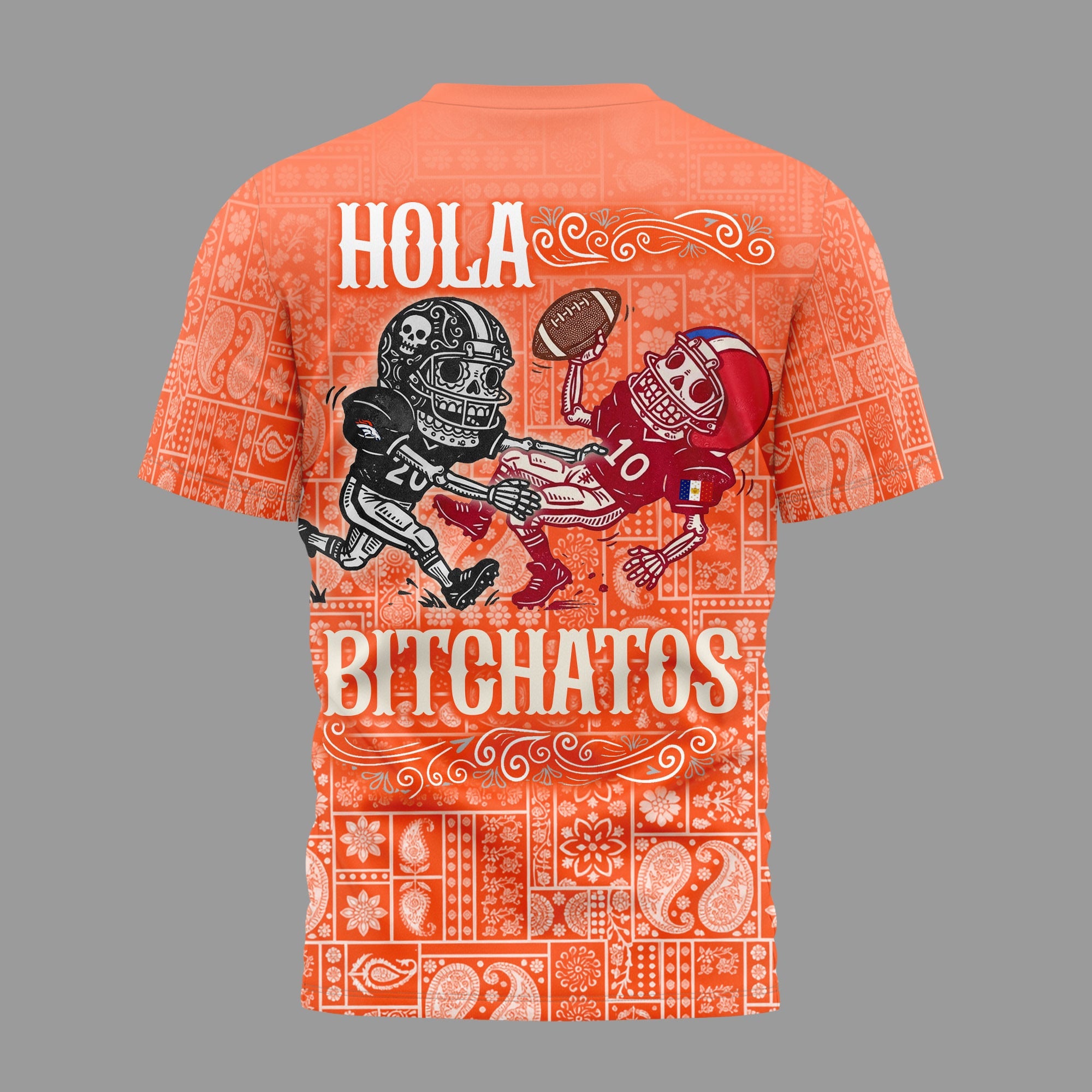 D.broncos | Premium  Hola Bitchatos Cinco De Mayo 3d T-shirt Nf1