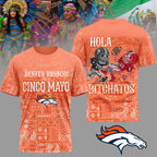 D.broncos | Premium  Hola Bitchatos Cinco De Mayo 3d T-shirt Nf1