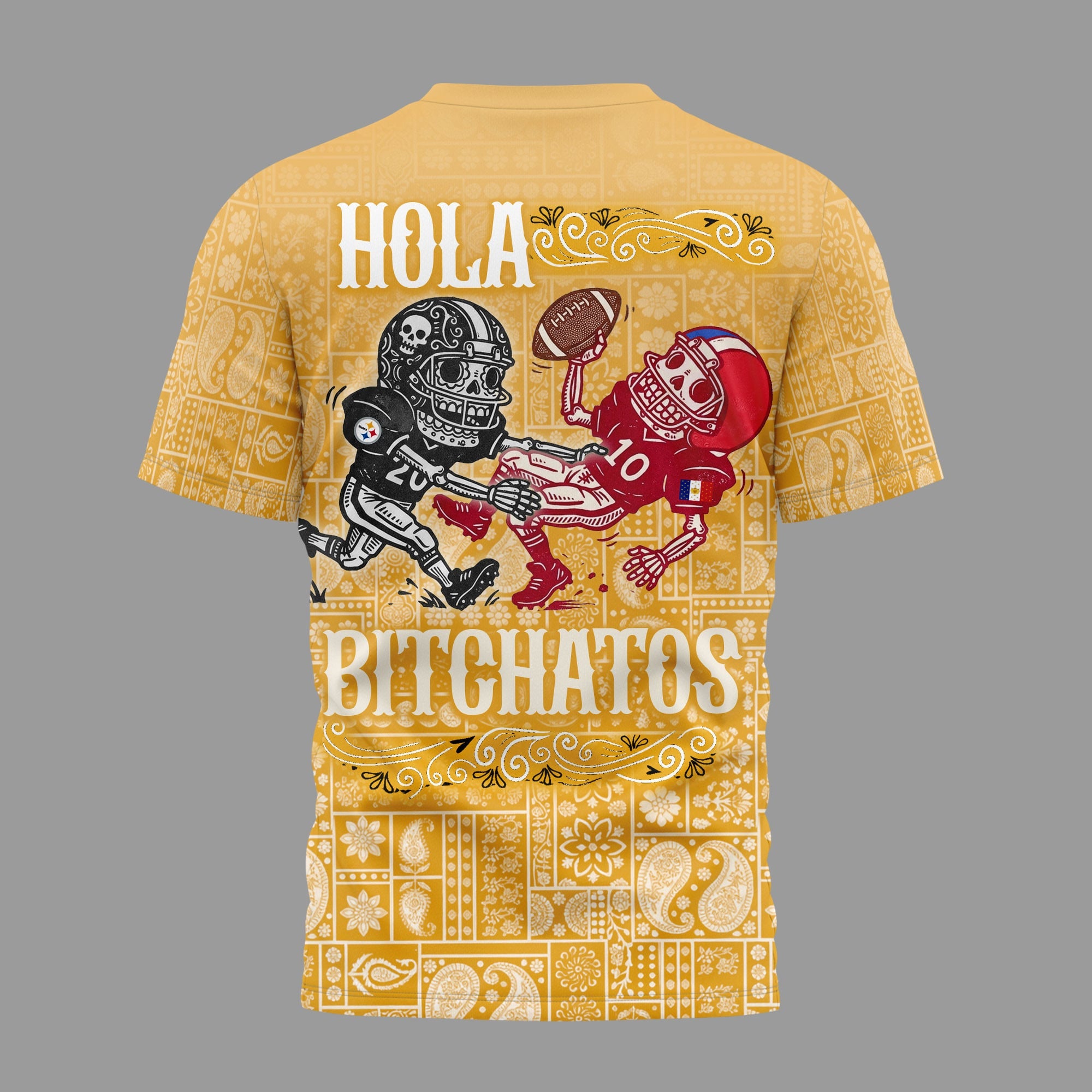 P.steelers | Premium  Hola Bitchatos Cinco De Mayo 3d T-shirt Nf1