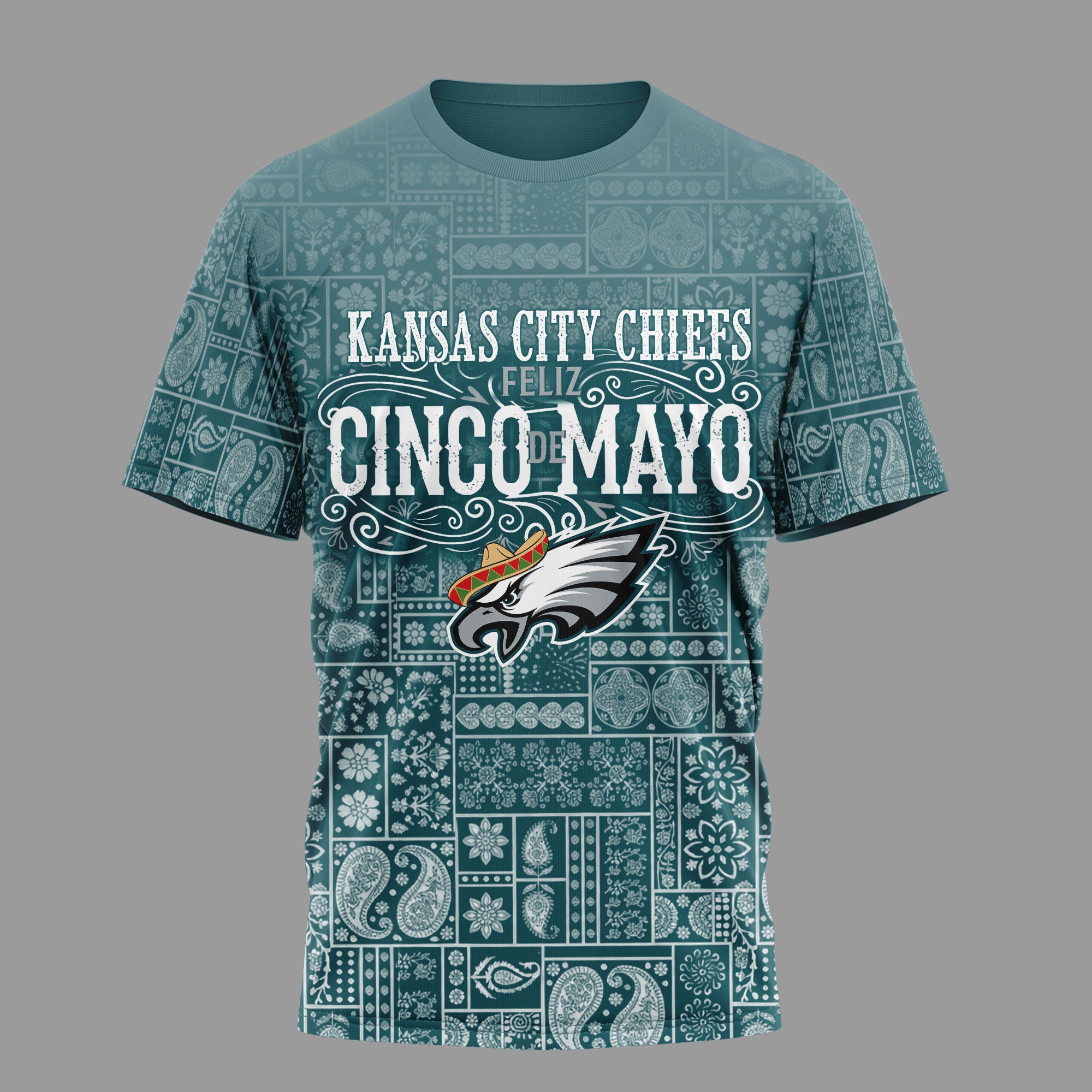 P.eagles | Premium  Hola Bitchatos Cinco De Mayo 3d T-shirt Nf1