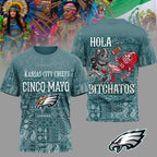 P.eagles | Premium  Hola Bitchatos Cinco De Mayo 3d T-shirt Nf1