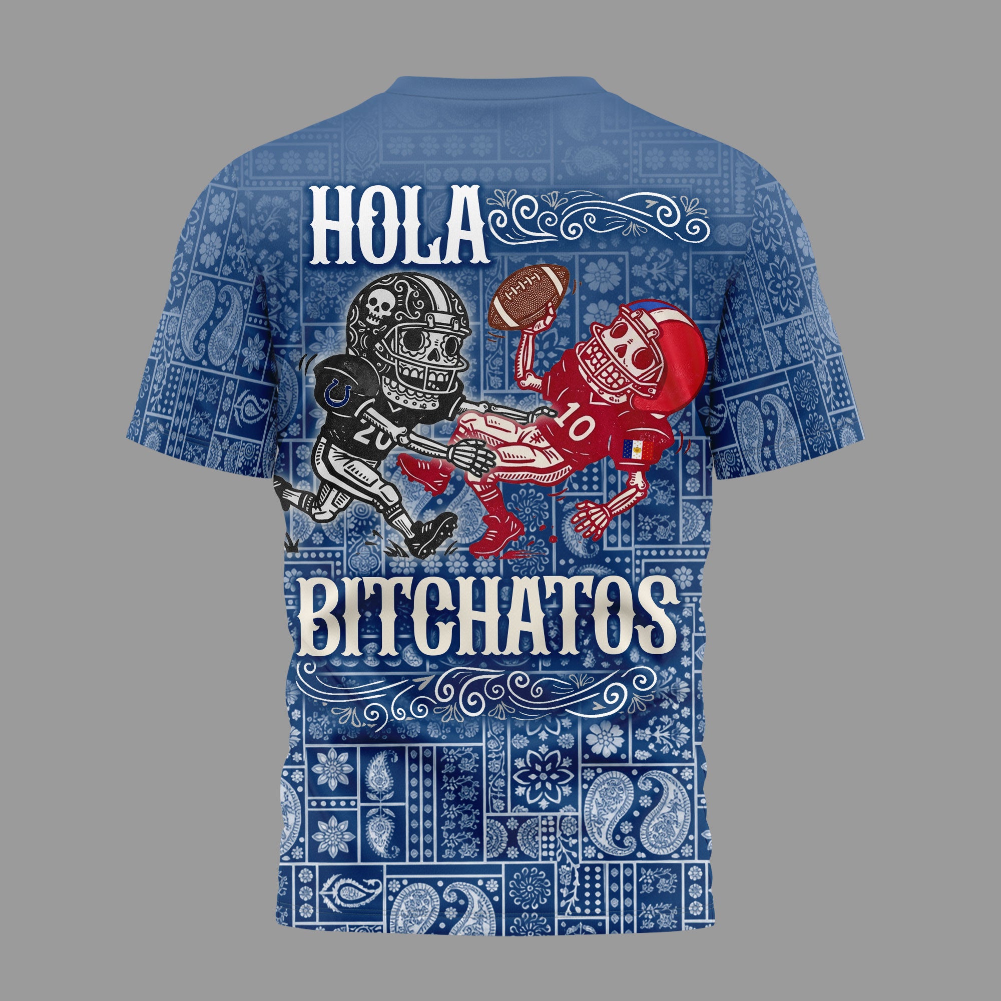I.colts | Premium  Hola Bitchatos Cinco De Mayo 3d T-shirt Nf1