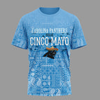 C.panthers | Premium  Hola Bitchatos Cinco De Mayo 3d T-shirt Nf1