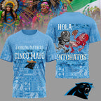 C.panthers | Premium  Hola Bitchatos Cinco De Mayo 3d T-shirt Nf1