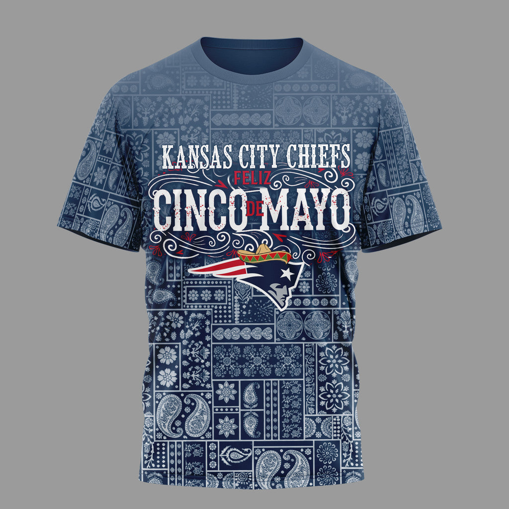 Ne.patriots | Premium  Hola Bitchatos Cinco De Mayo 3d T-shirt Nf1