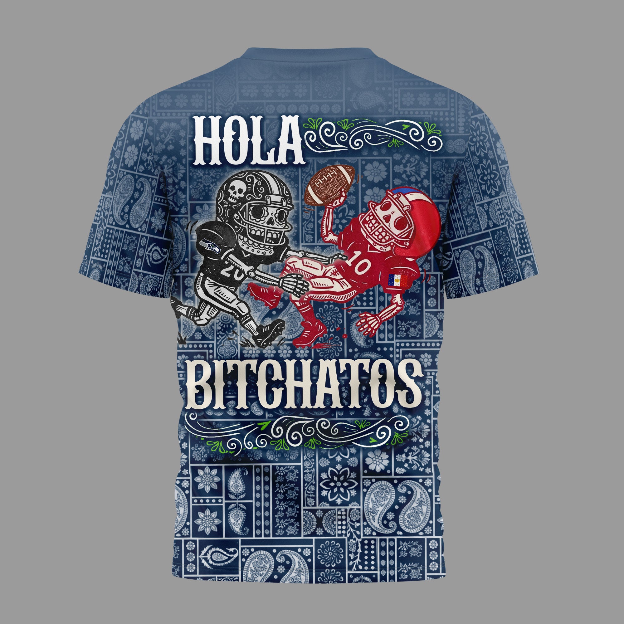 S.seahawks | Premium  Hola Bitchatos Cinco De Mayo 3d T-shirt Nf1