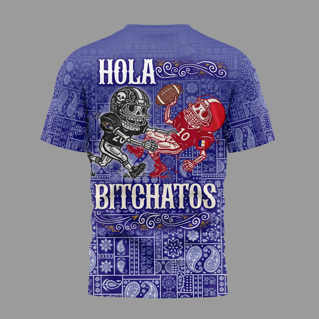B.ravens | Premium  Hola Bitchatos Cinco De Mayo 3d T-shirt Nf1