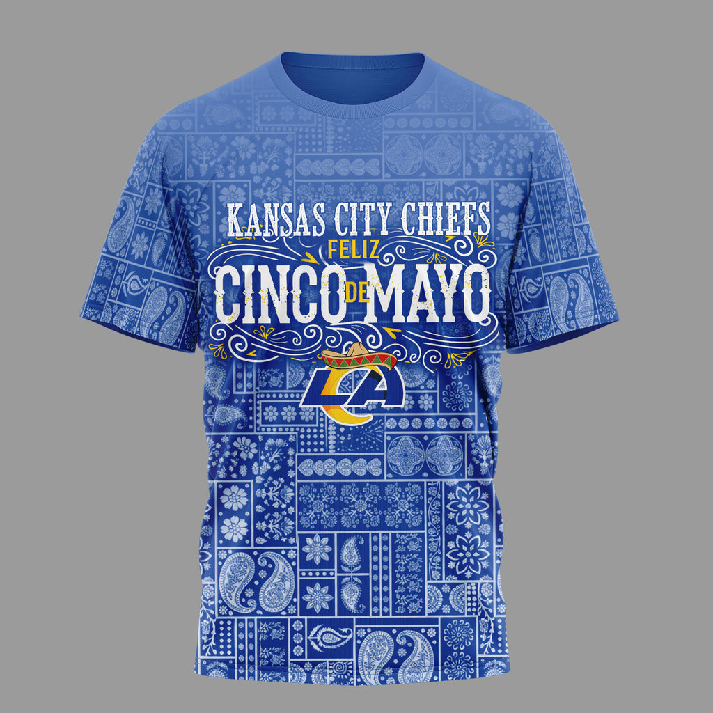 La.rams | Premium  Hola Bitchatos Cinco De Mayo 3d T-shirt Nf1