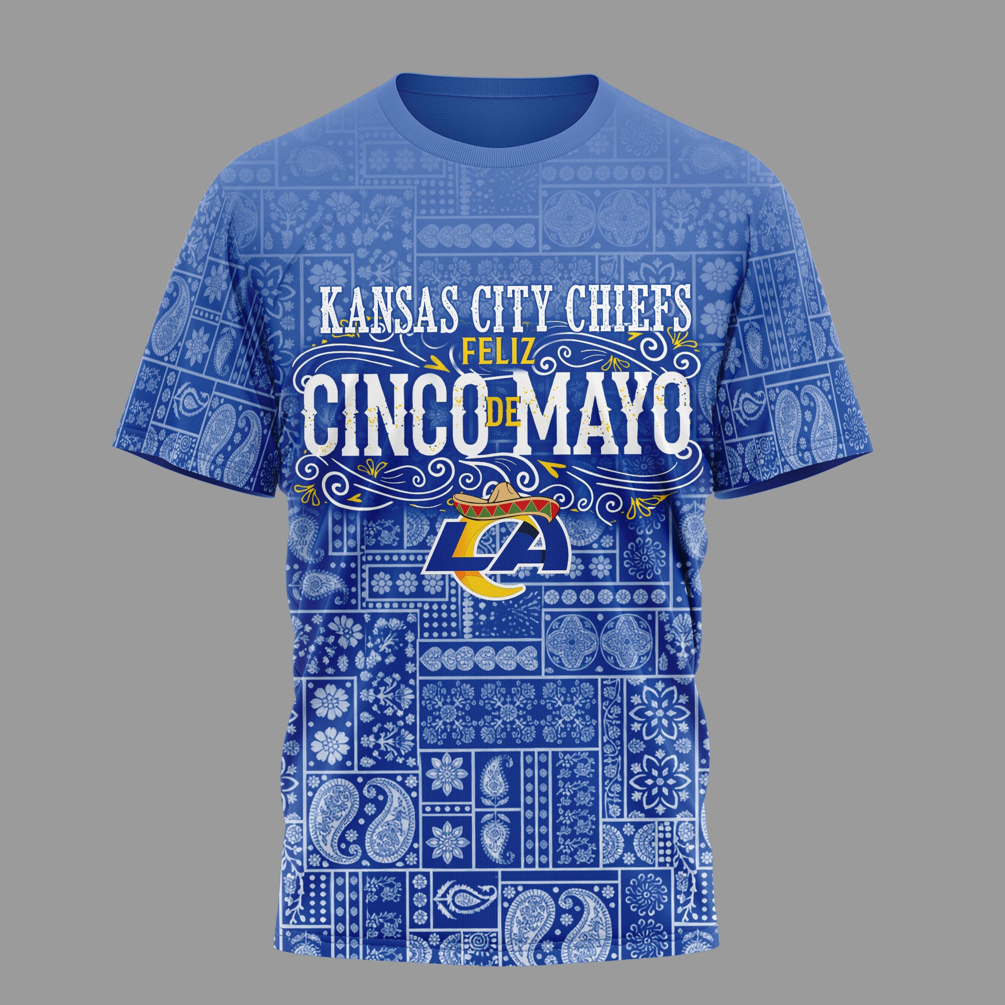La.rams | Premium  Hola Bitchatos Cinco De Mayo 3d T-shirt Nf1