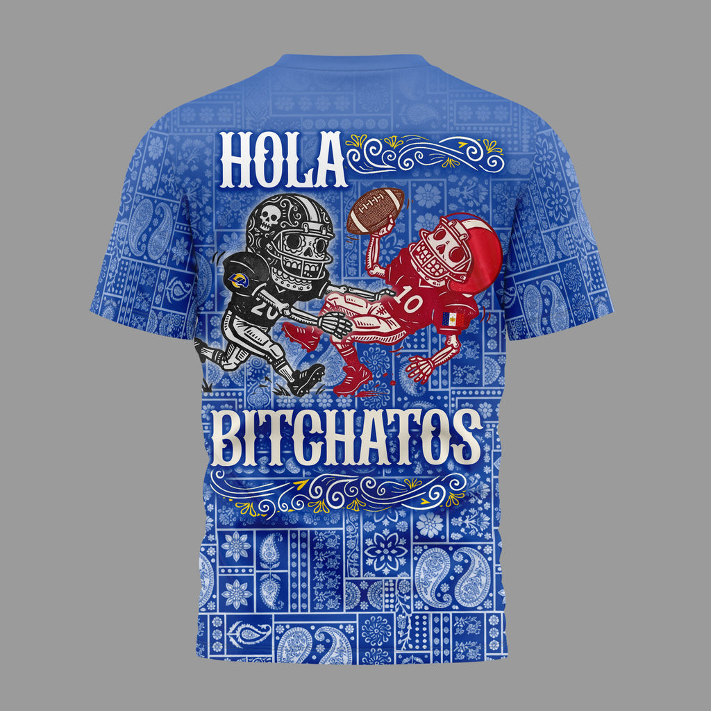 La.rams | Premium  Hola Bitchatos Cinco De Mayo 3d T-shirt Nf1