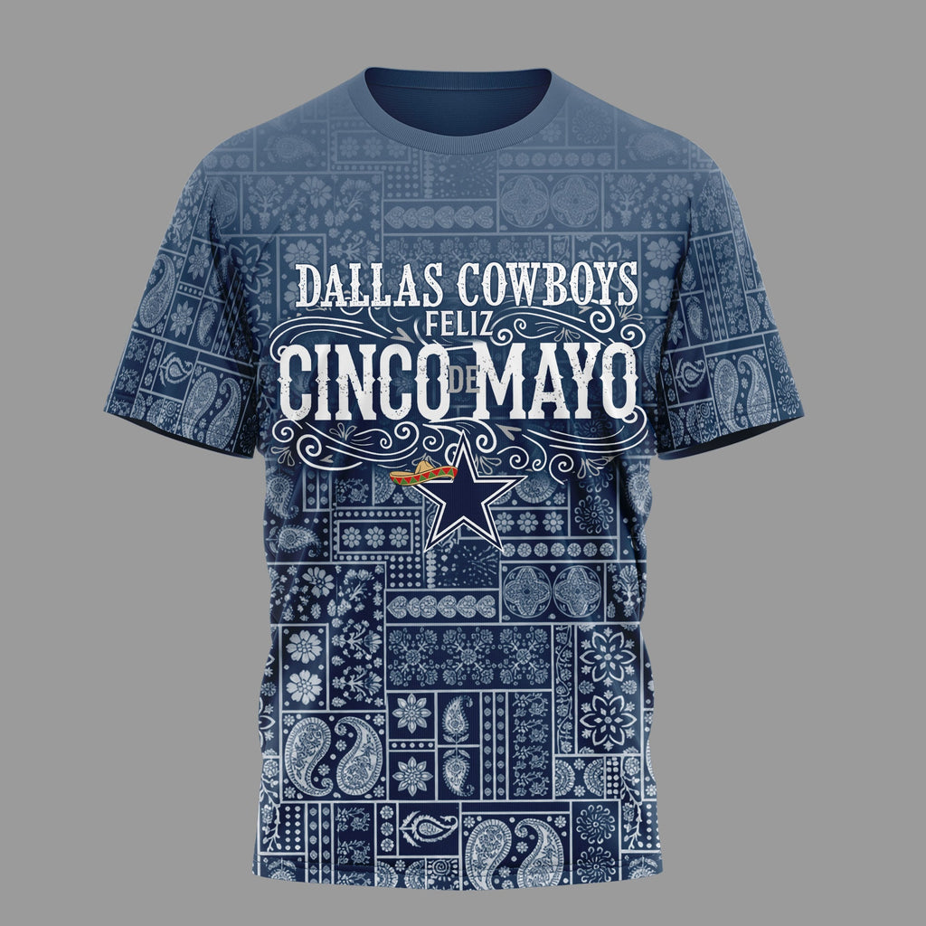 D.cowboys | Premium  Hola Bitchatos Cinco De Mayo 3d T-shirt Nf1