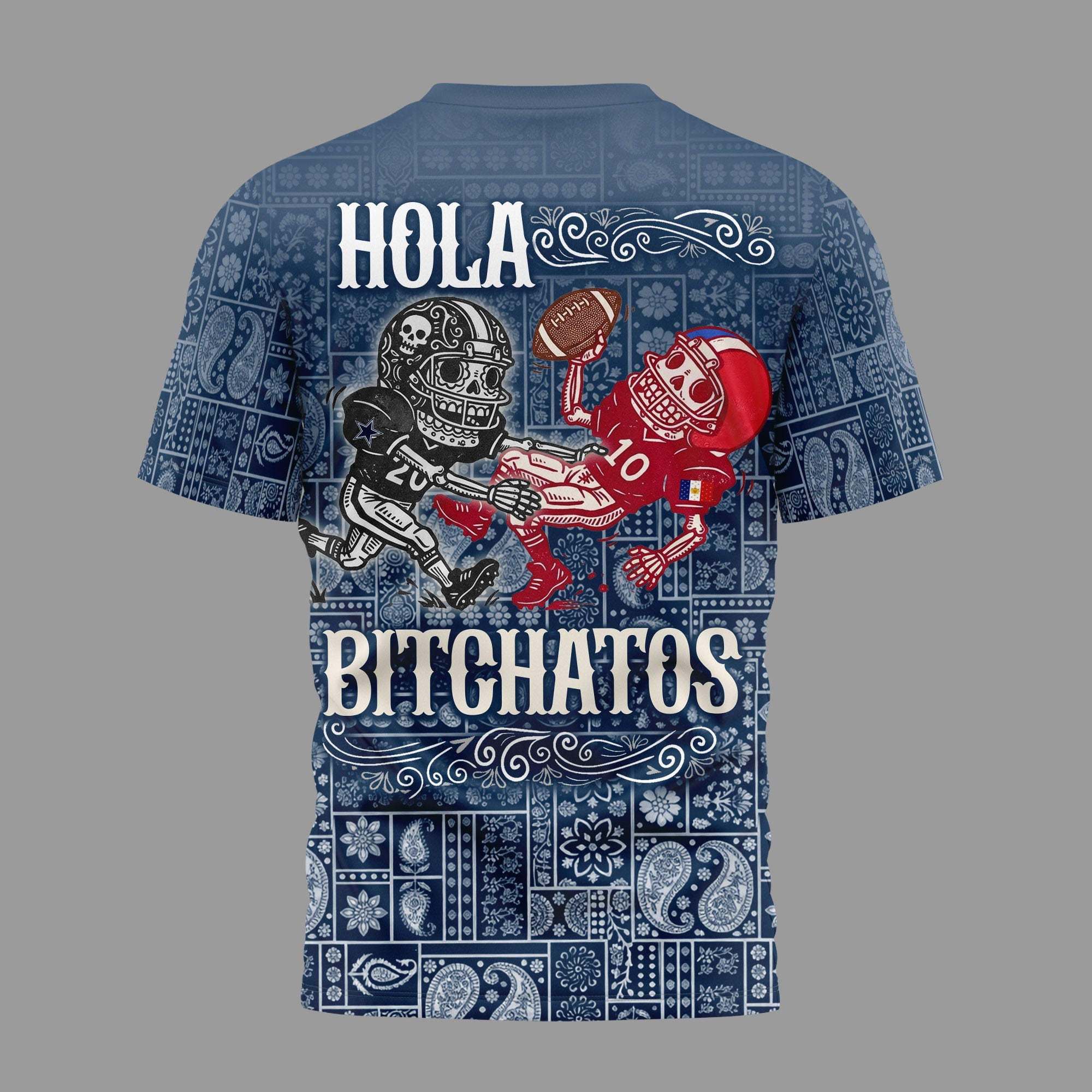 D.cowboys | Premium  Hola Bitchatos Cinco De Mayo 3d T-shirt Nf1