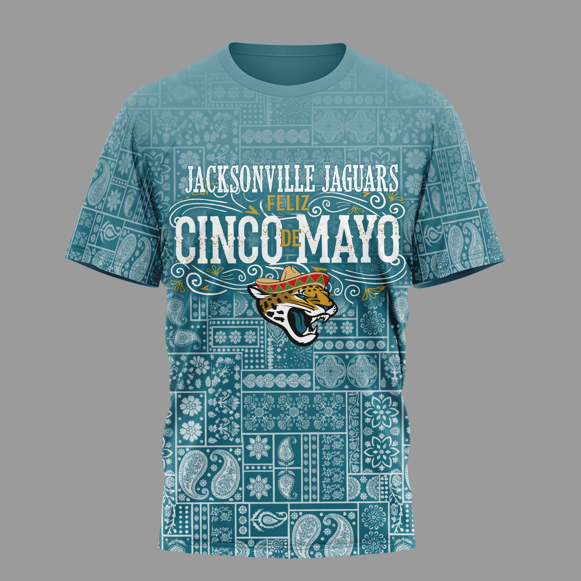 J.jaguars | Premium  Hola Bitchatos Cinco De Mayo 3d T-shirt Nf1