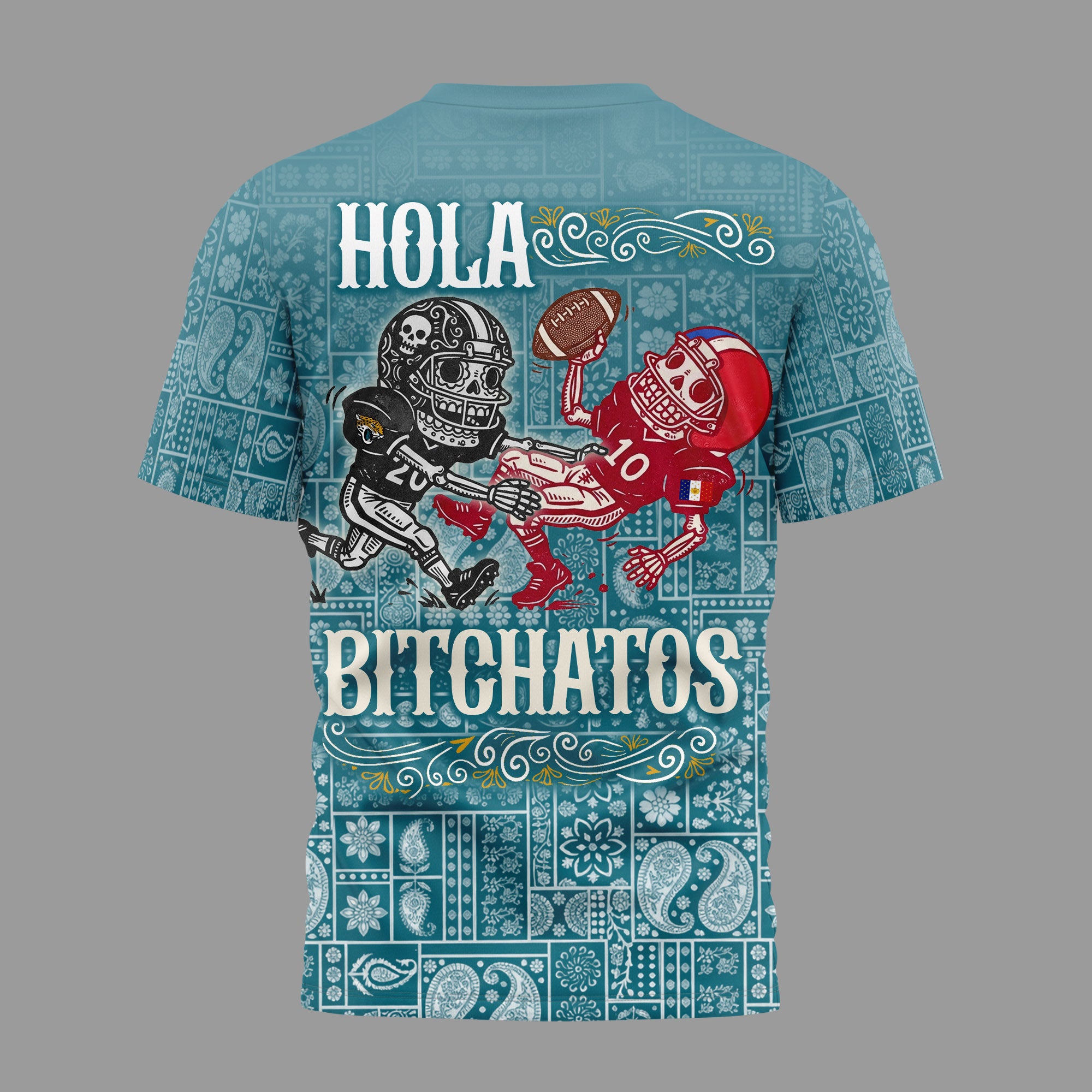 J.jaguars | Premium  Hola Bitchatos Cinco De Mayo 3d T-shirt Nf1