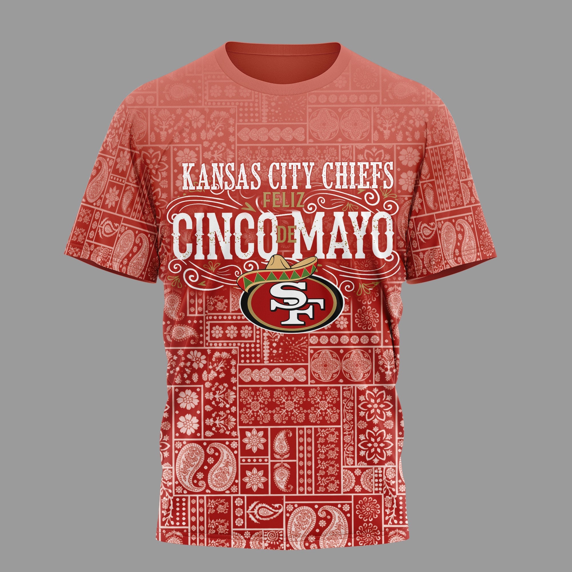 Sf.49ers | Premium  Hola Bitchatos Cinco De Mayo 3d T-shirt Nf1