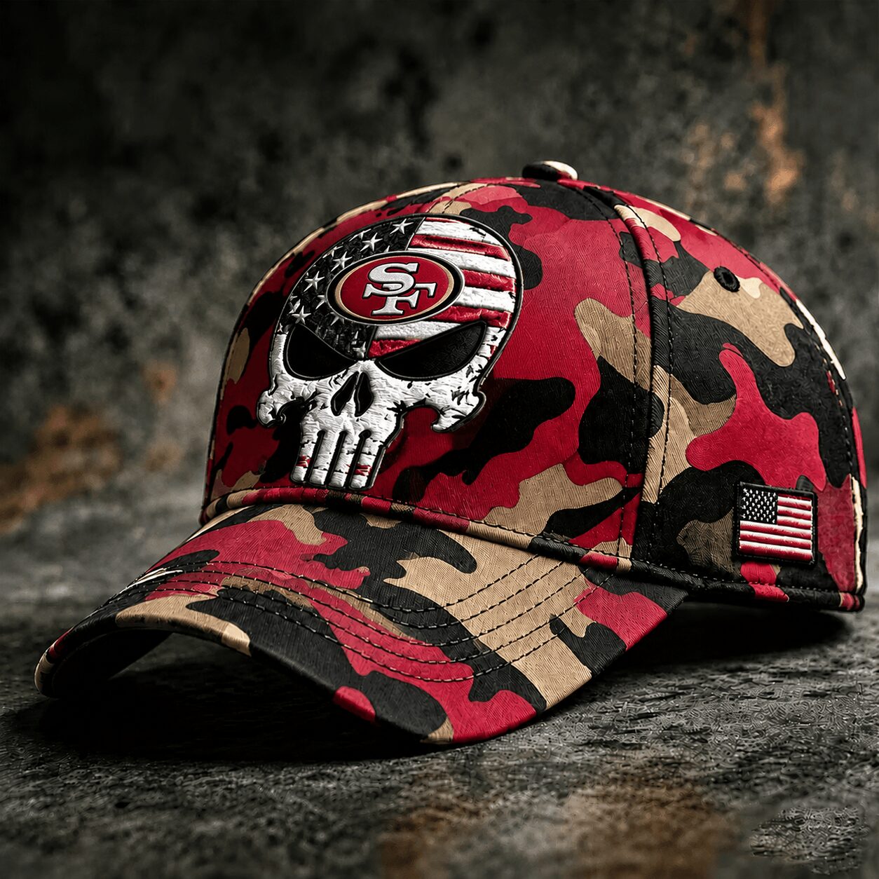 Sf. 49ers | Premium  Skull Camo Classic Cap Nf1