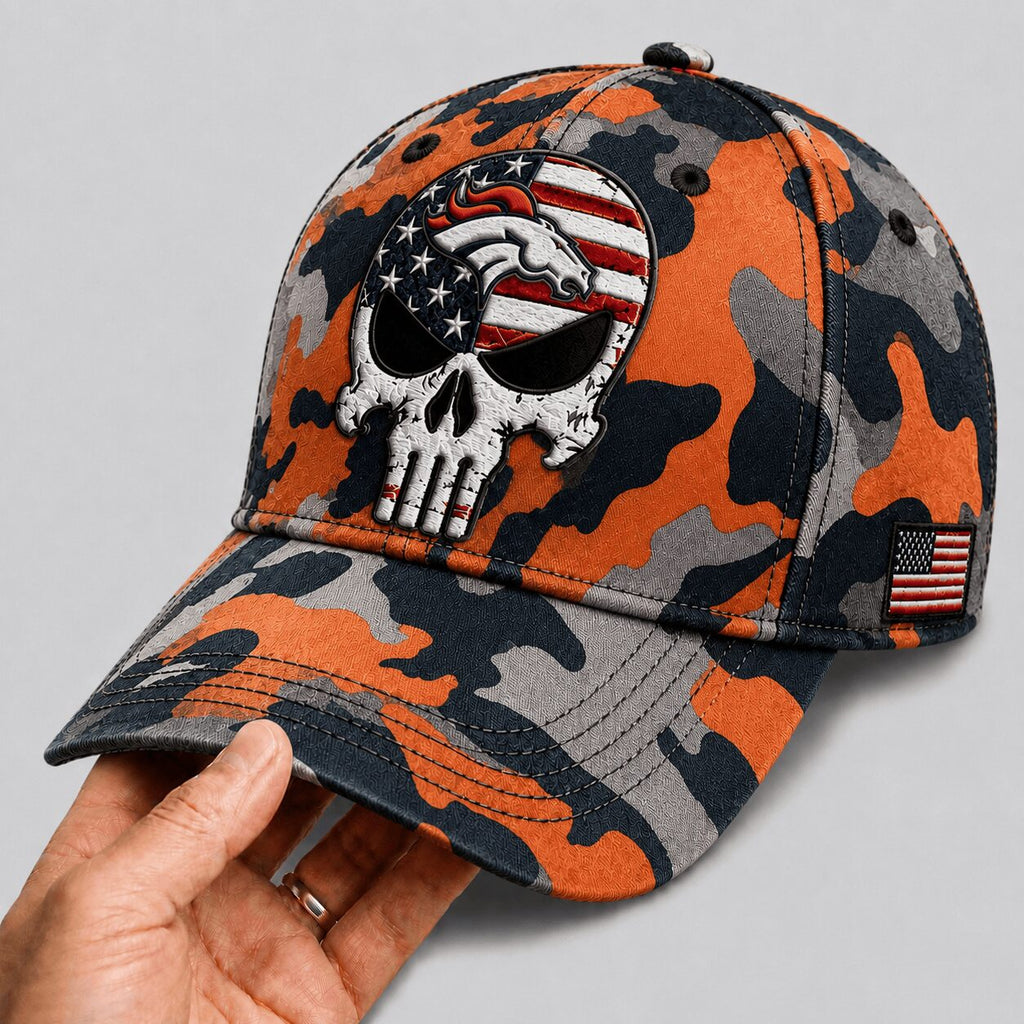 D.broncos | Premium  Skull Camo Classic Cap Nf1