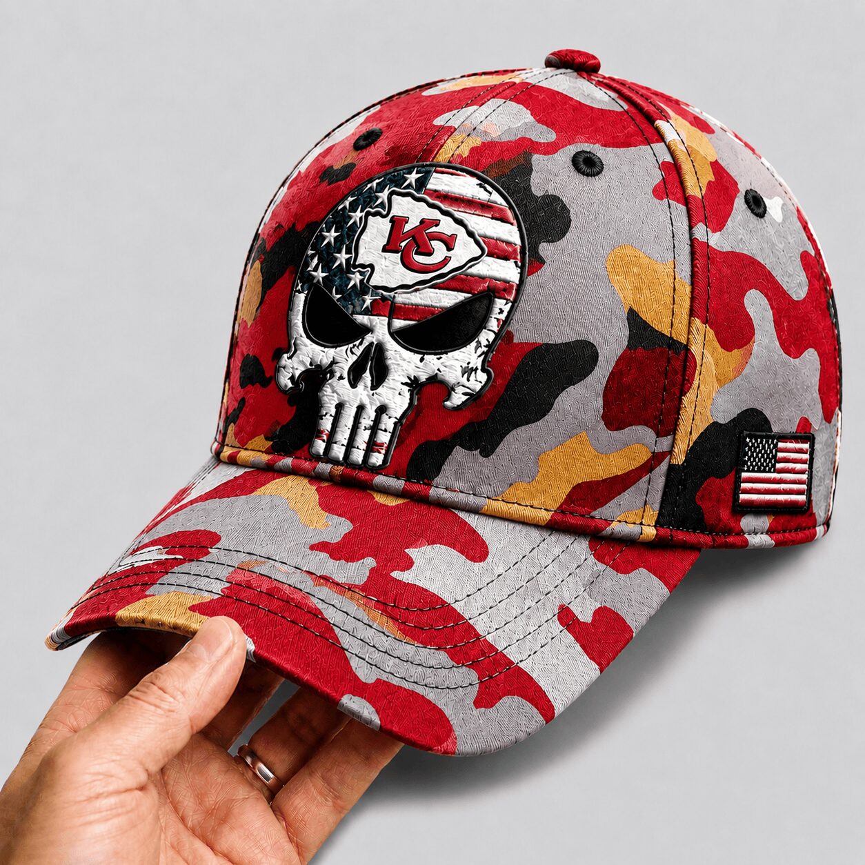 Kc.chiefs | Premium  Skull Camo Classic Cap Nf1