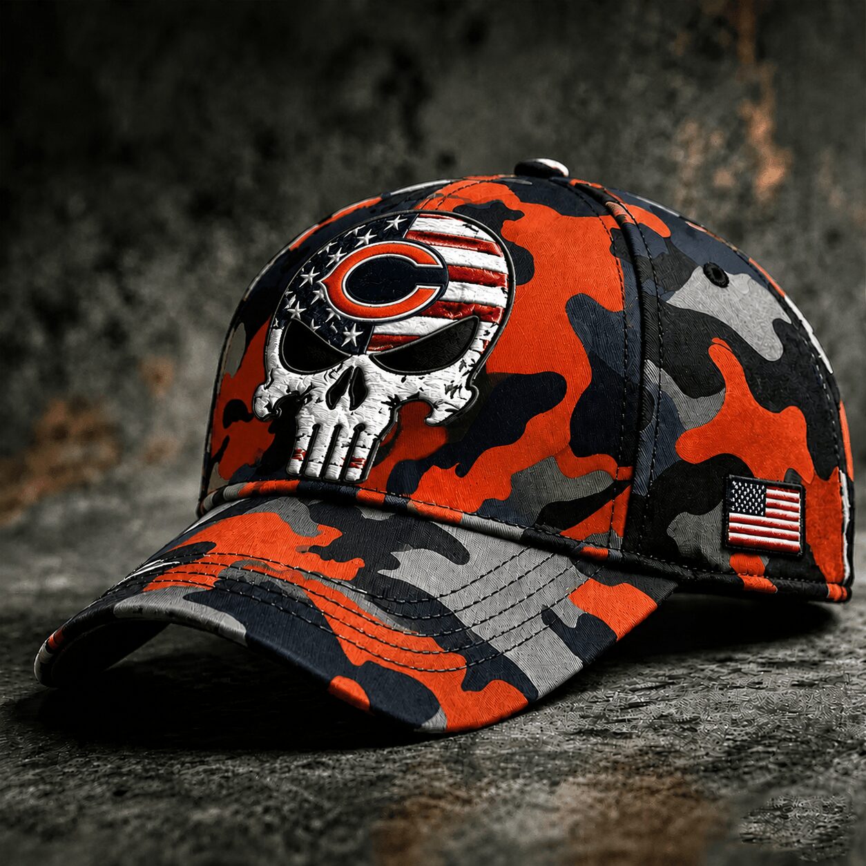C.bears | Premium  Skull Camo Classic Cap Nf1