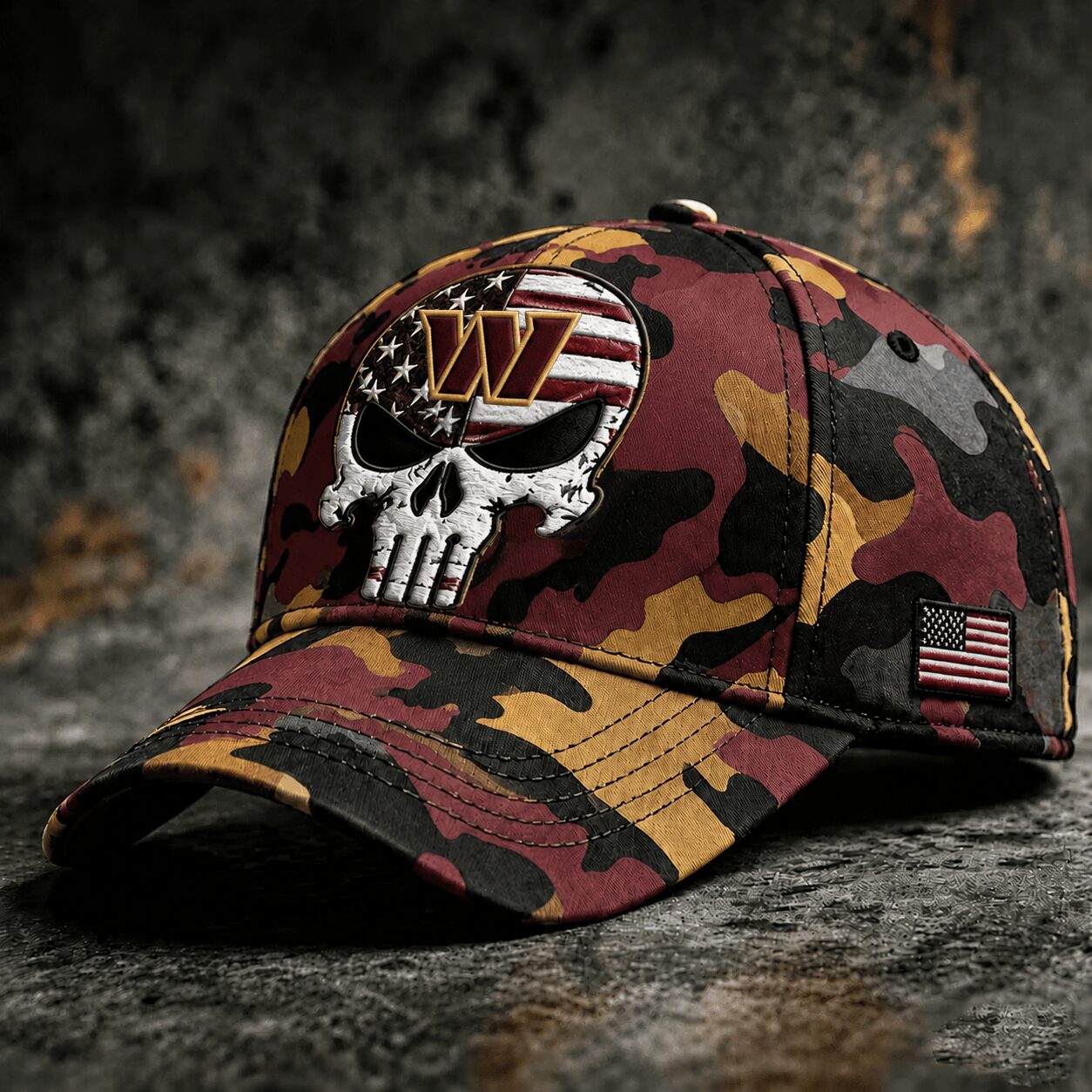 W.commanders | Premium  Skull Camo Classic Cap Nf1