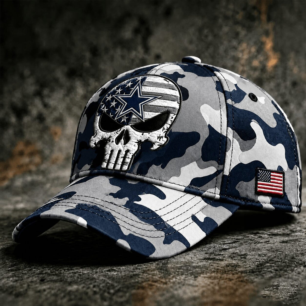 D.cowboys | Premium  Skull Camo Classic Cap Nf1