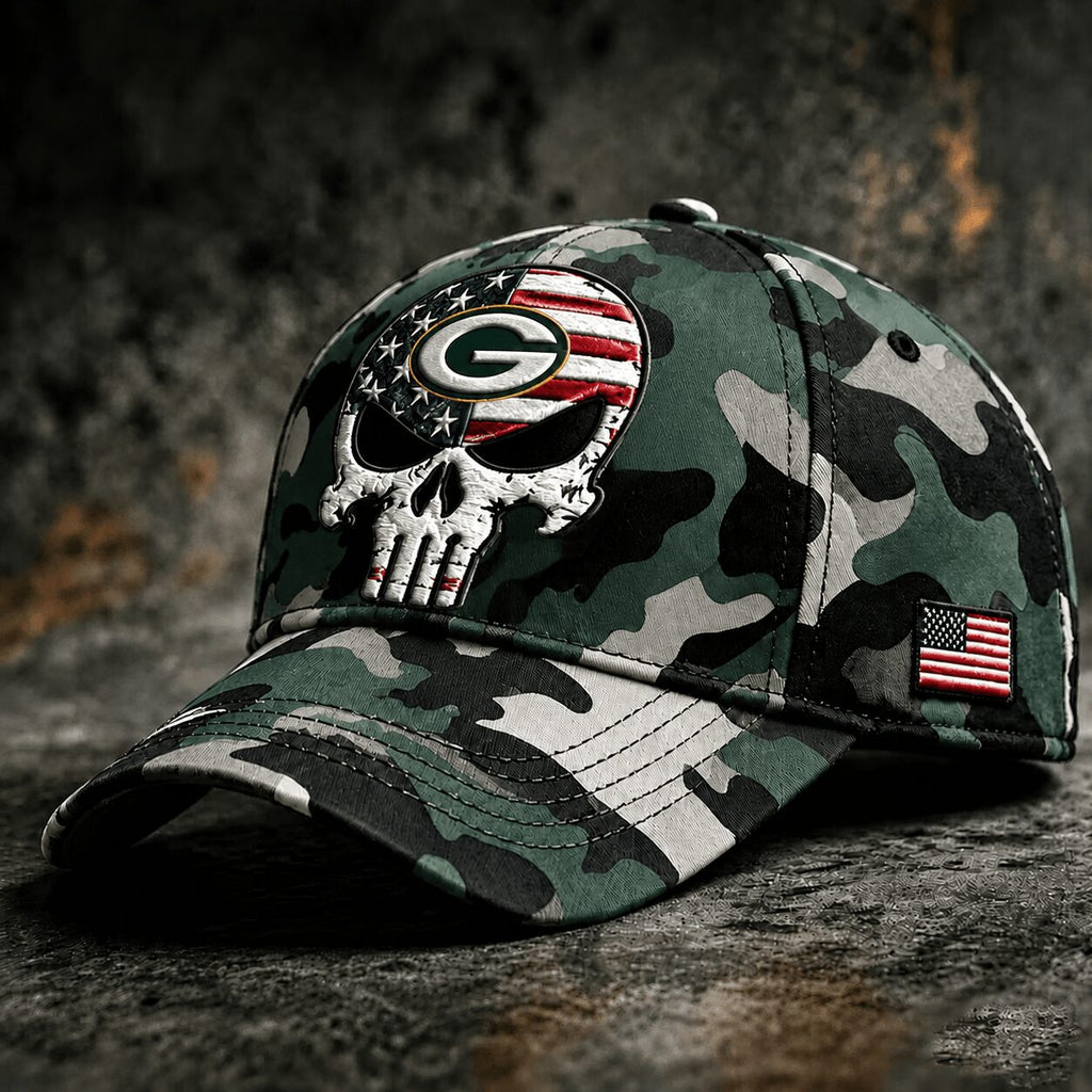 Gb.packers | Premium  Skull Camo Classic Cap Nf1