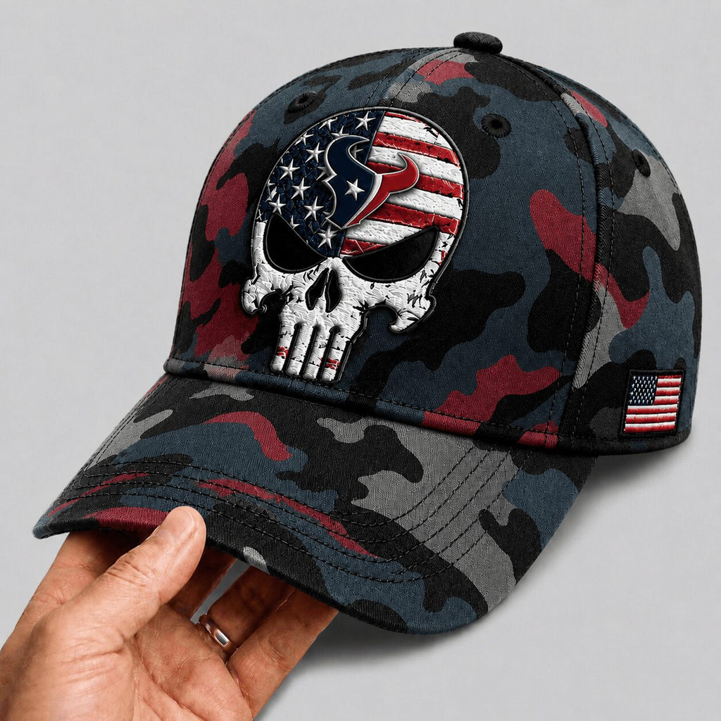 H.texans | Premium  Skull Camo Classic Cap Nf1