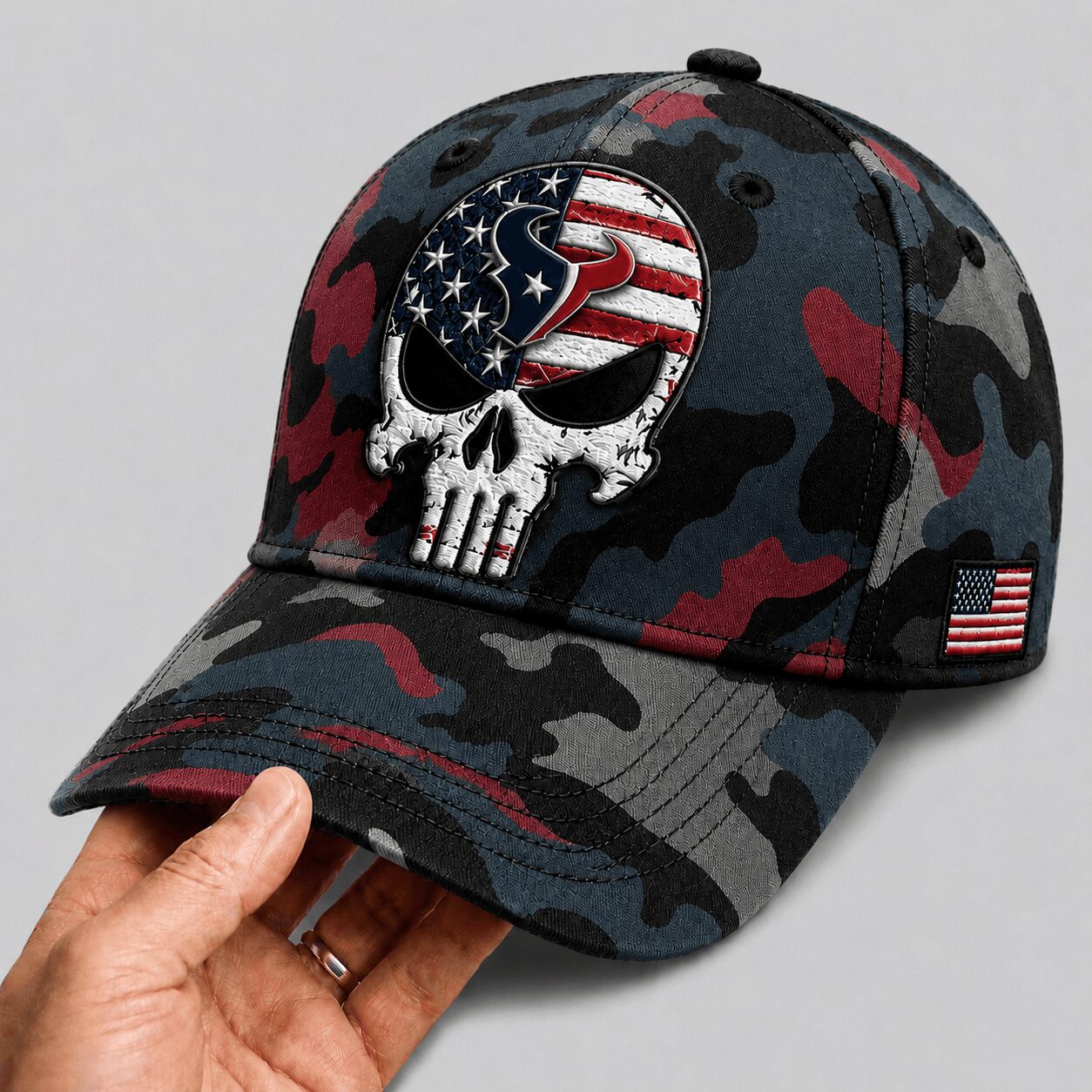 H.texans | Premium  Skull Camo Classic Cap Nf1