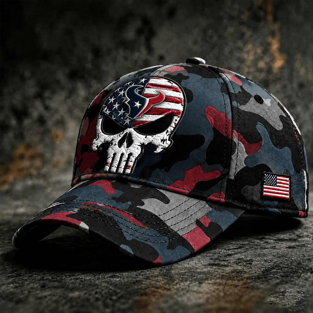 H.texans | Premium  Skull Camo Classic Cap Nf1