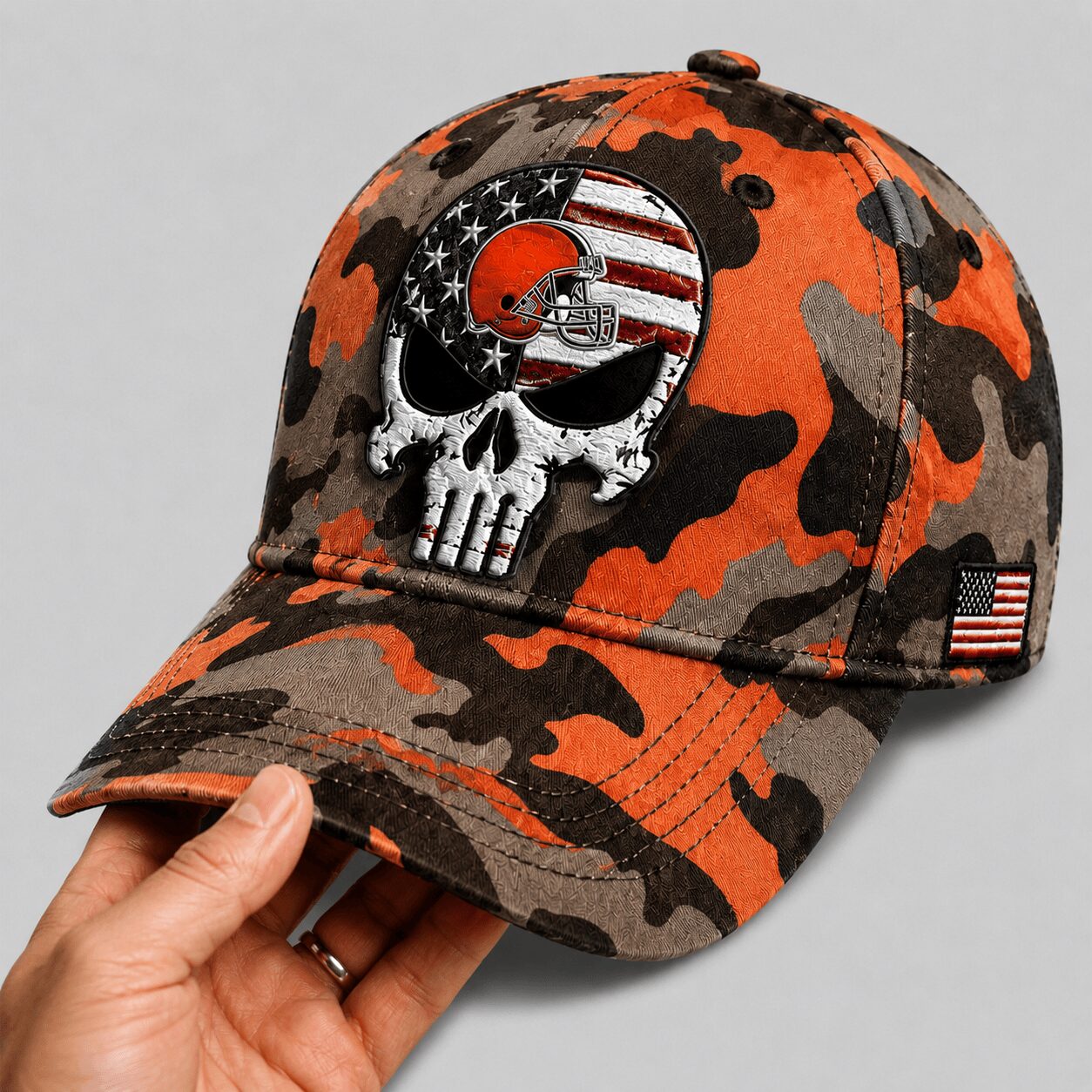 C.browns | Premium  Skull Camo Classic Cap Nf1