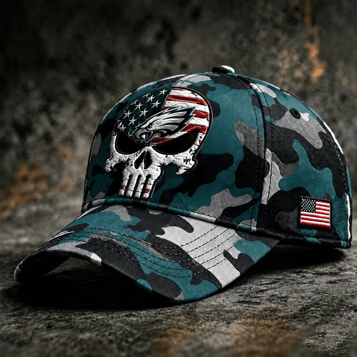P.eagles | Premium  Skull Camo Classic Cap Nf1