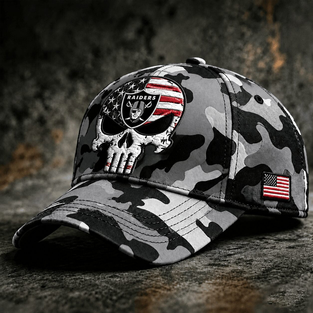 Lv.raiders | Premium  Skull Camo Classic Cap Nf1
