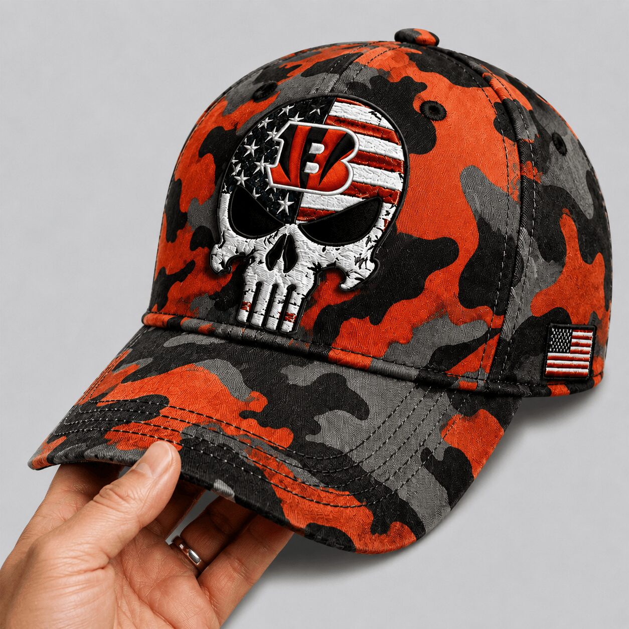 C.bengals | Premium  Skull Camo Classic Cap Nf1