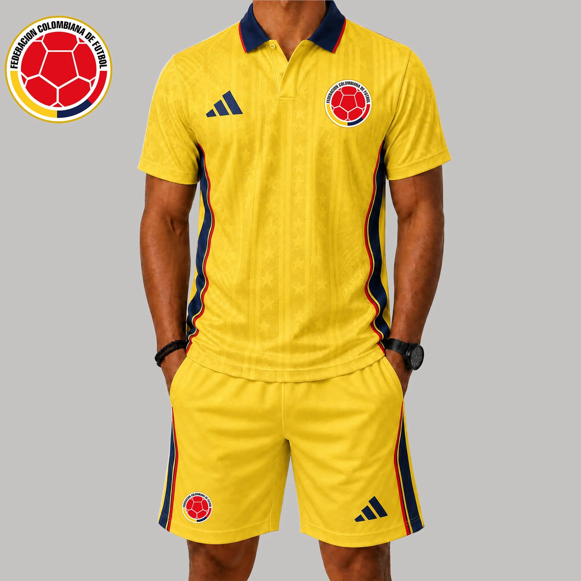 Colombia | Premium WC26 Heritage Match Polo & Shorts Set TD